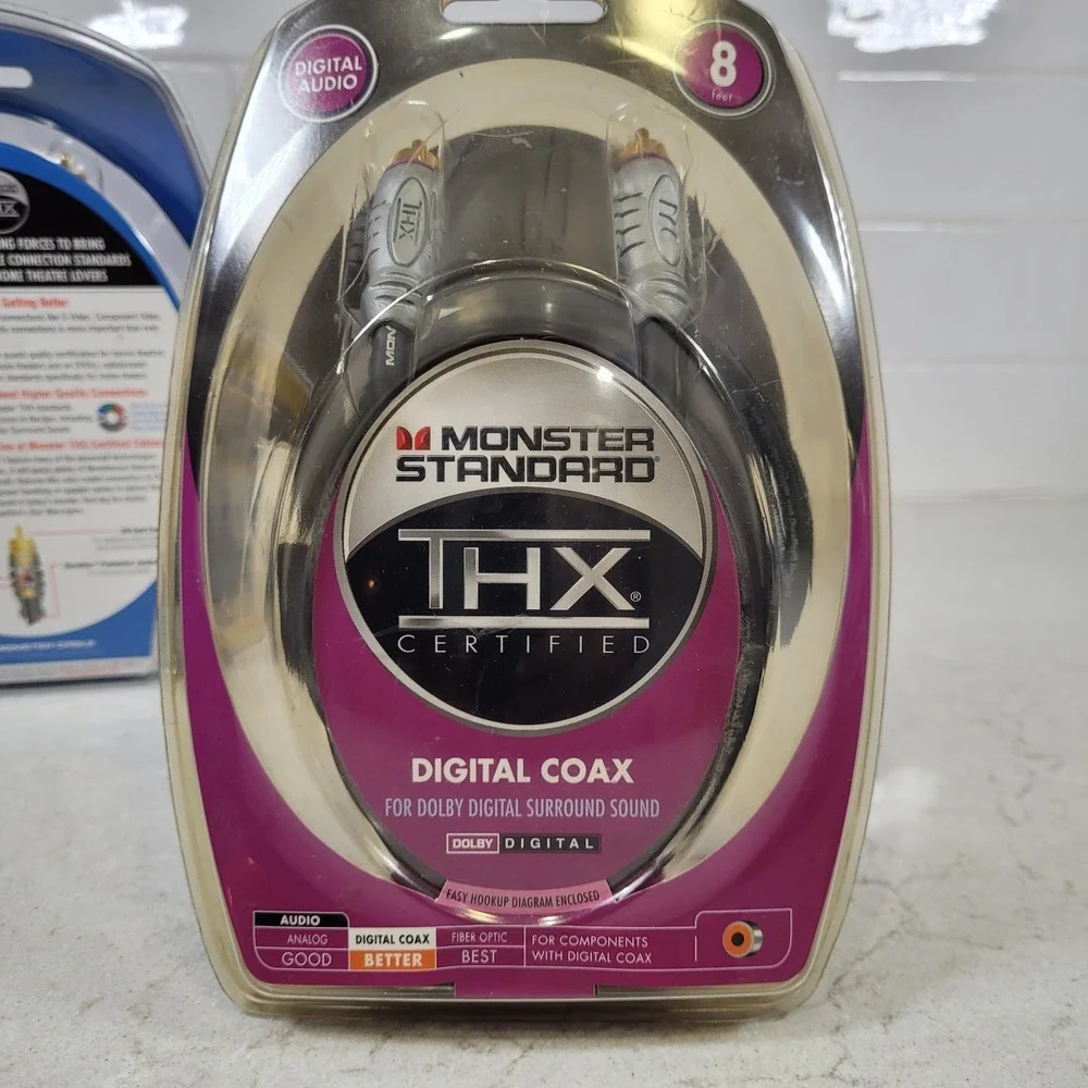 Monster Standard Digital Coax THX Certified 8 Ft Dolby‎